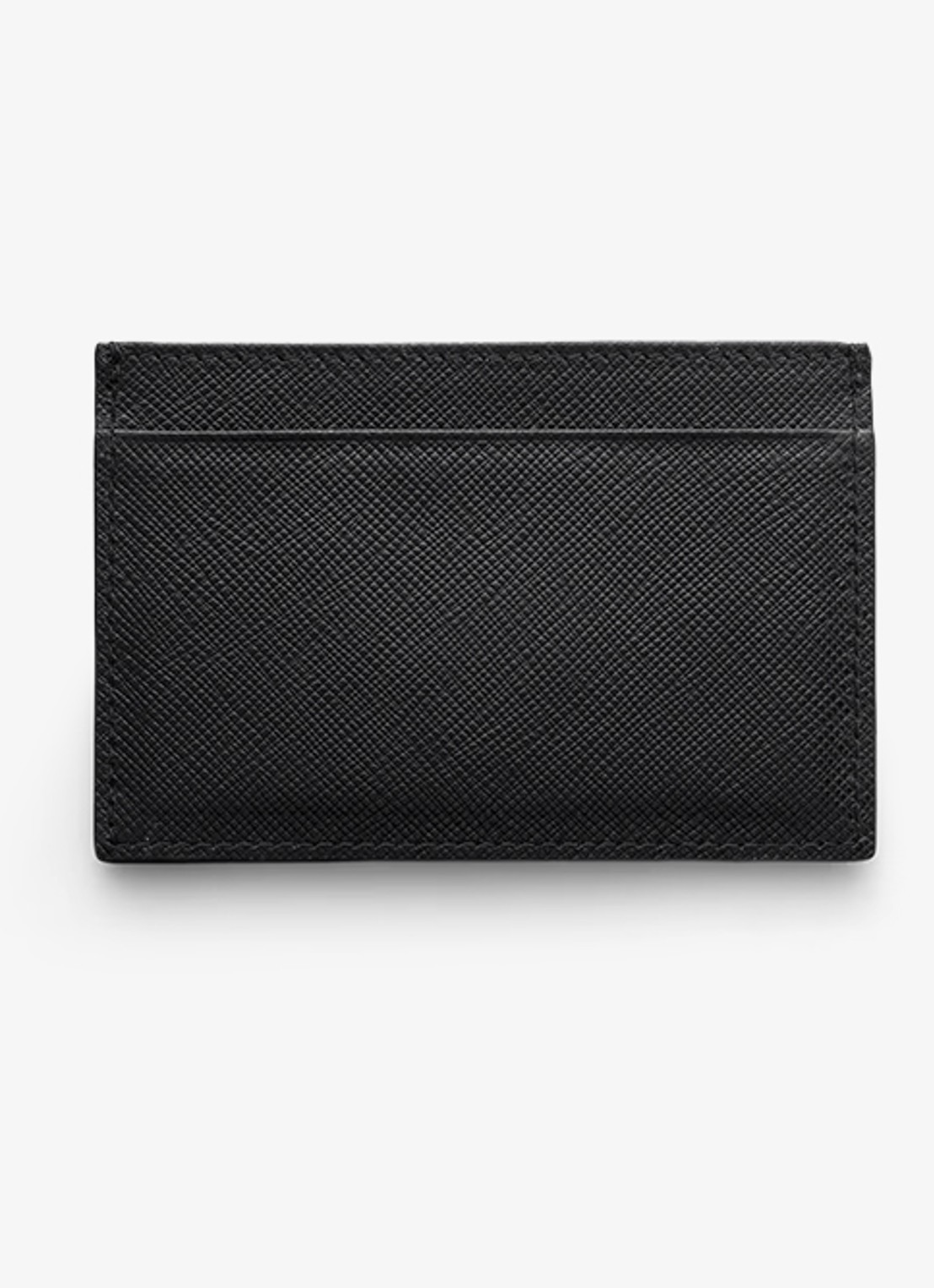 Prada Pasjeshouder van leer - voorkant 2 zwart