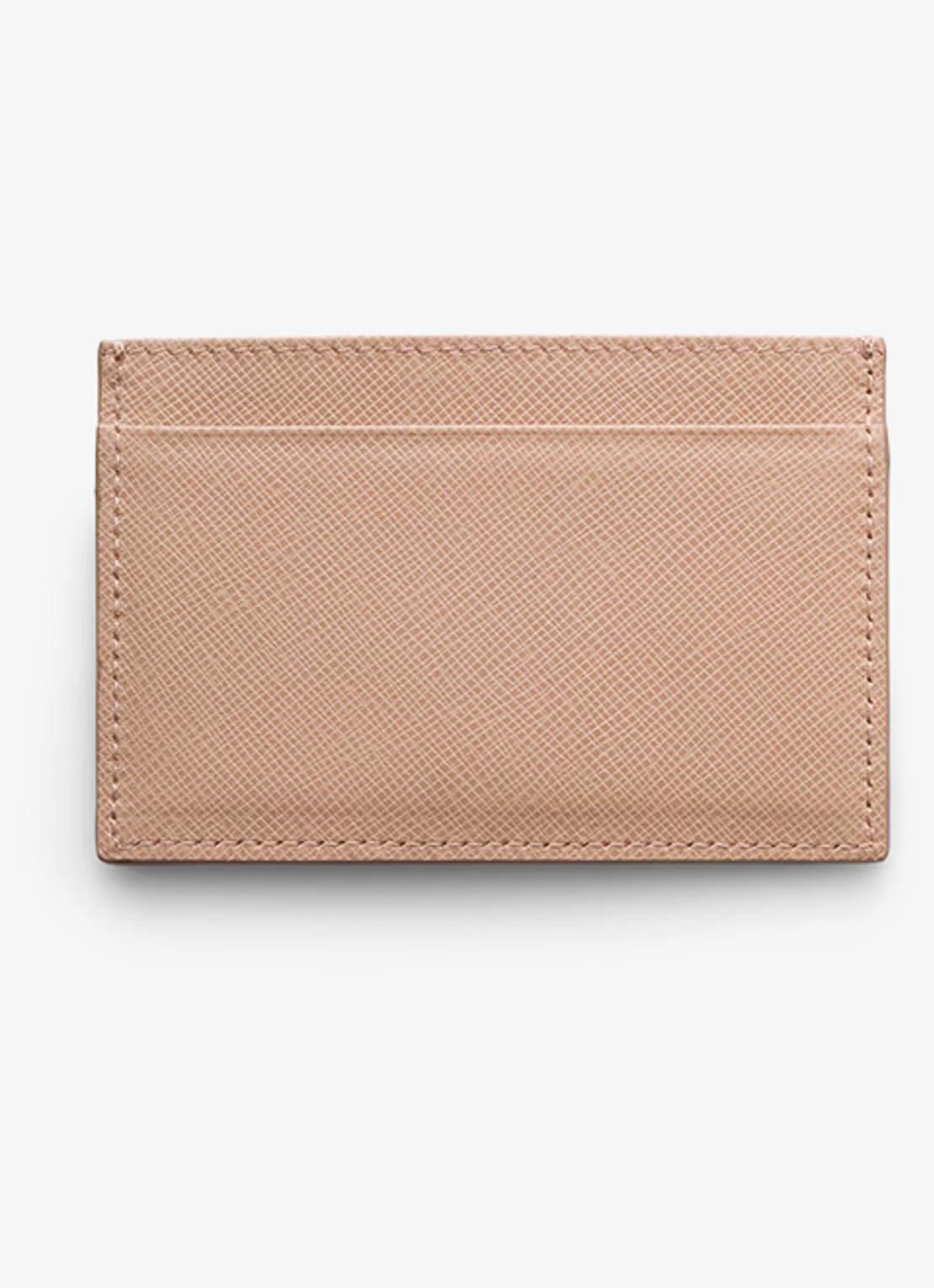 Prada Pasjeshouder van leer - voorkant 4 beige