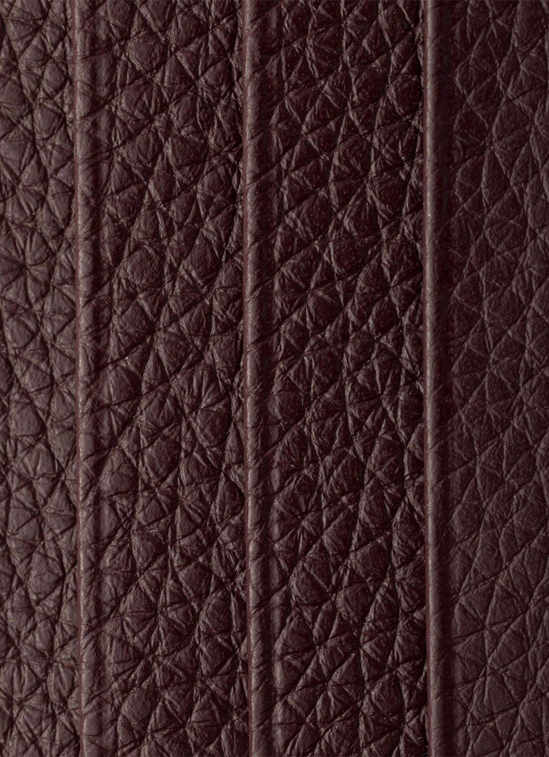Prada Pasjeshouder van leer - detail bordeauxrood