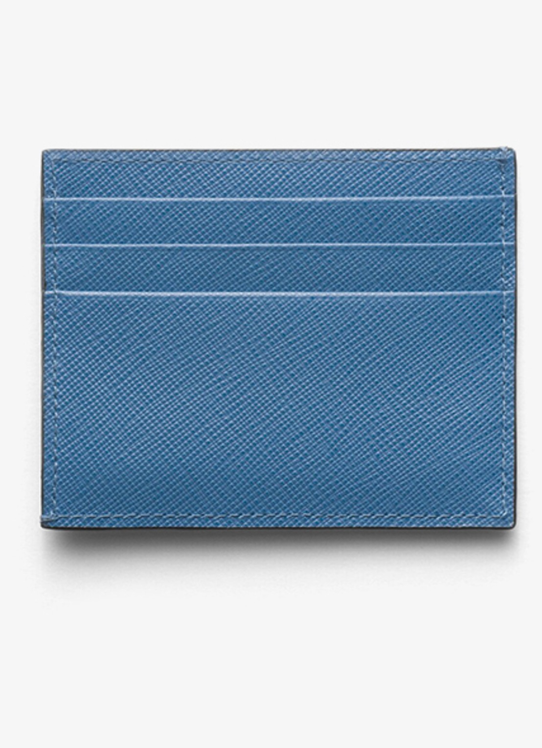 Prada Pasjeshouder van leer - achterkant blauw
