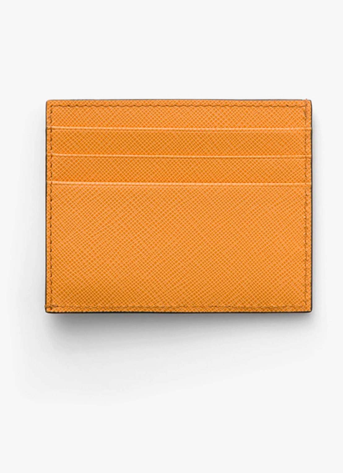 Prada Pasjeshouder van leer - voorkant 3 oranje