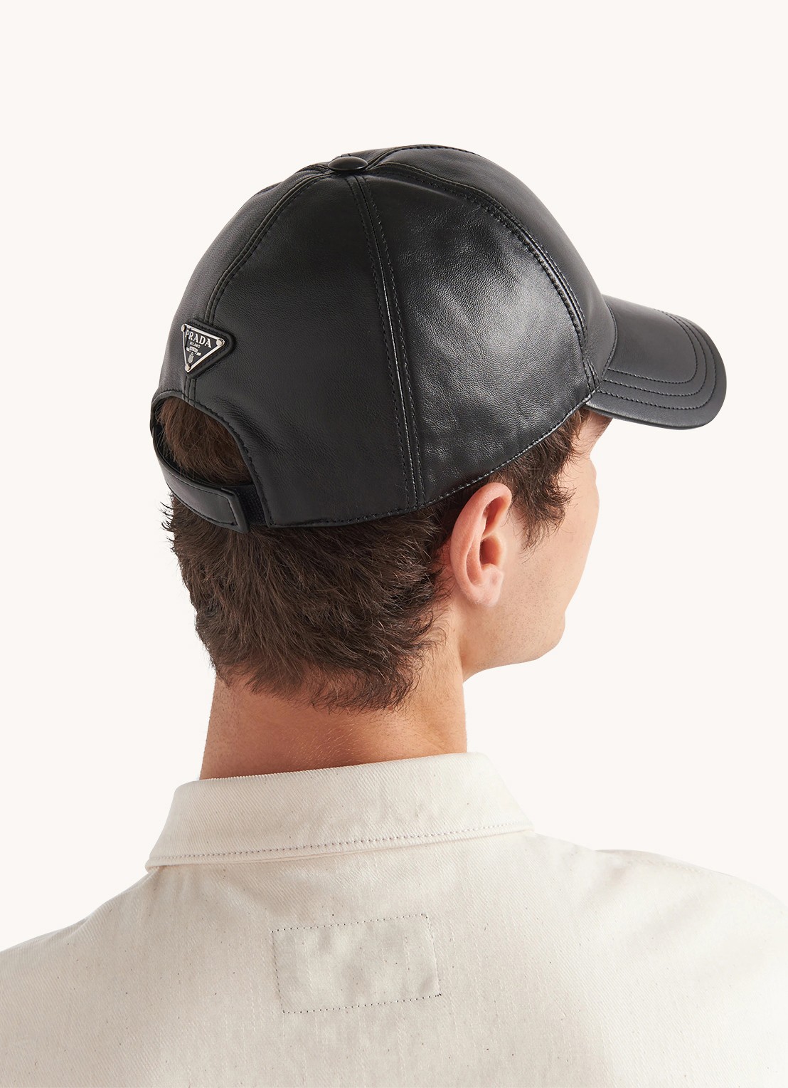 Prada Pet van leer  - voorkant 2 zwart
