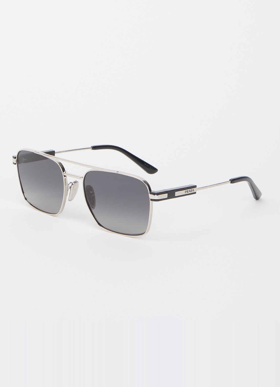 Prada Piloten zonnebril PR 67ZS - voorkant zilver