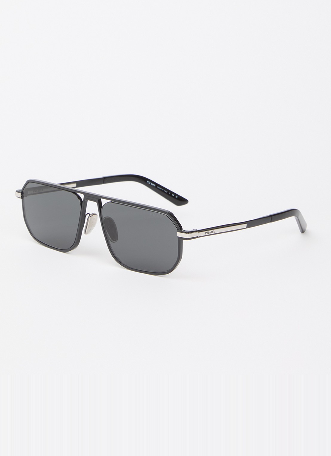 Prada Piloten zonnebril PR A53S - voorkant 4 zwart