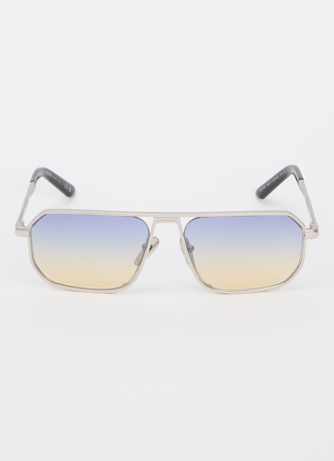 Prada Piloten zonnebril PR A53S - detail zilver
