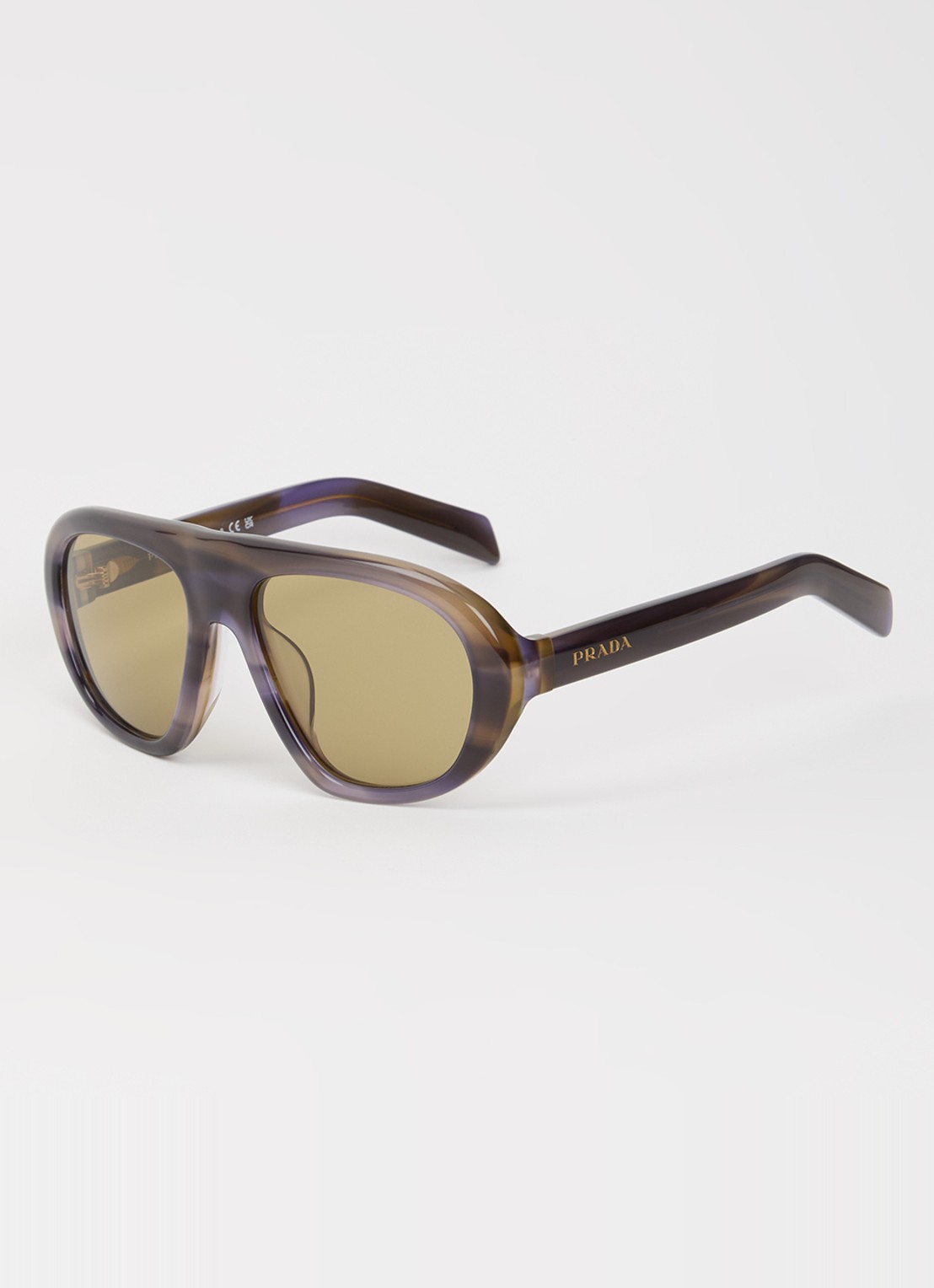 Prada Piloten zonnebril PR C05SF - voorkant 4 paars