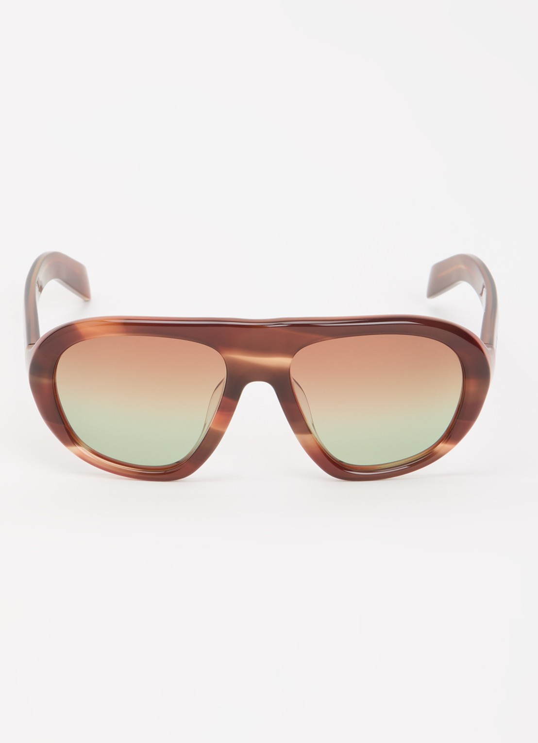 Prada Piloten zonnebril PR C05SF - detail 2 roodbruin