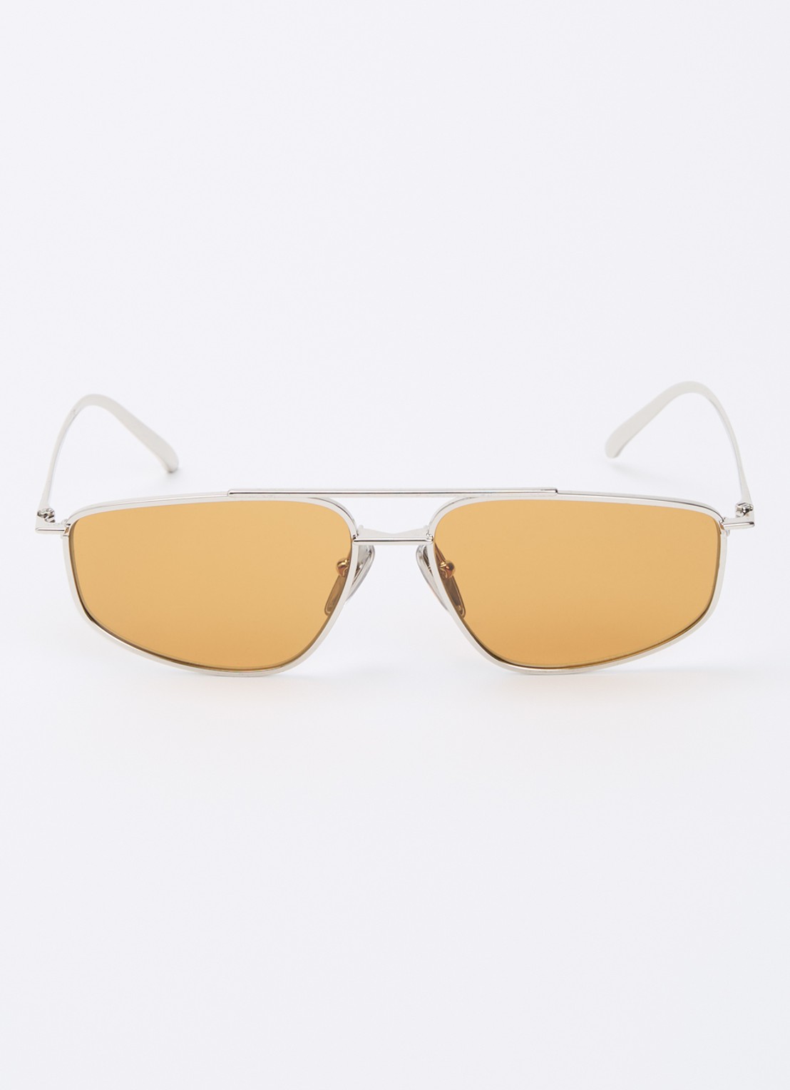 Prada Piloten zonnebril PR C51S - detail zilver