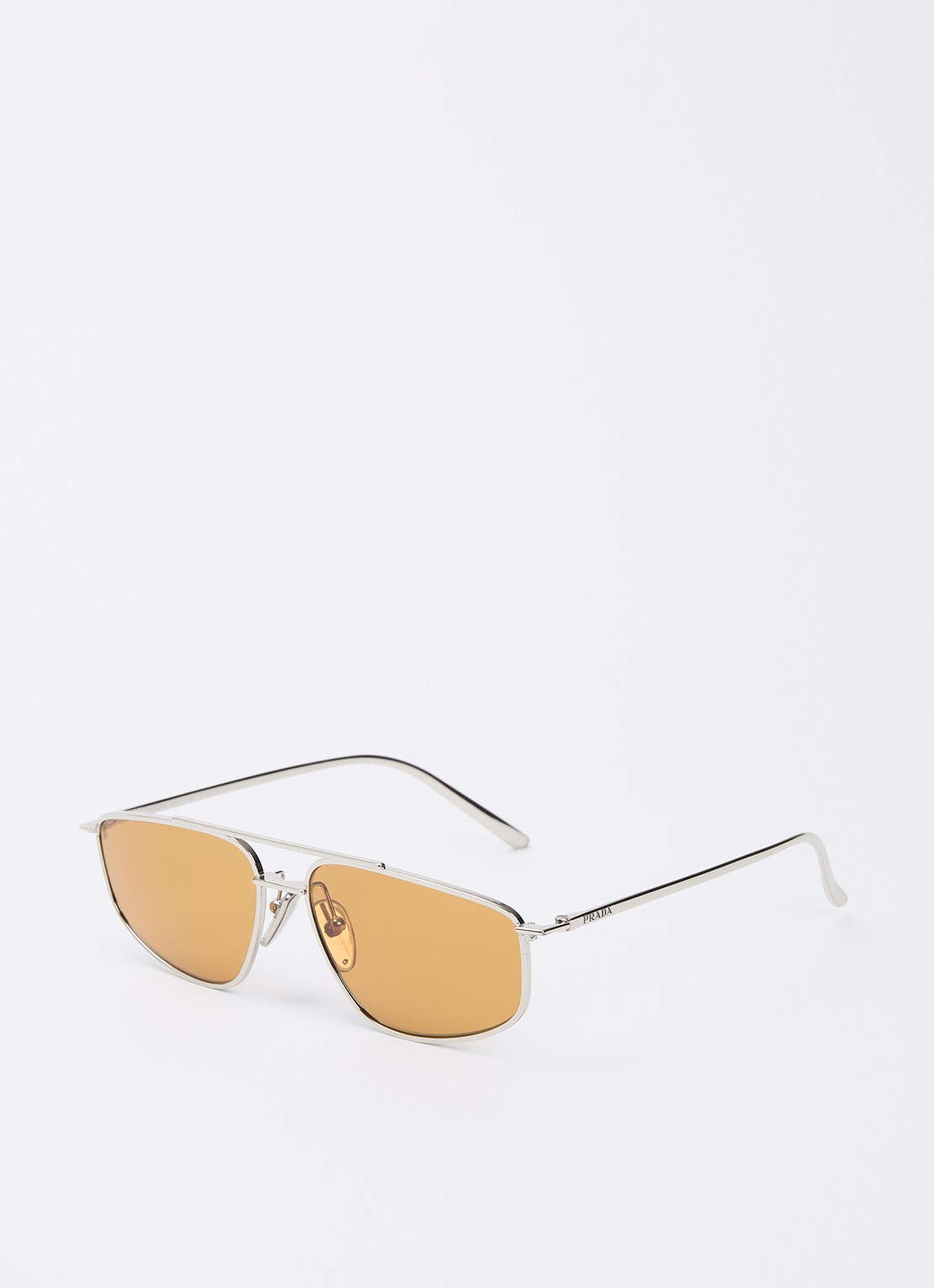 Prada Piloten zonnebril PR C51S - voorkant 4 zilver