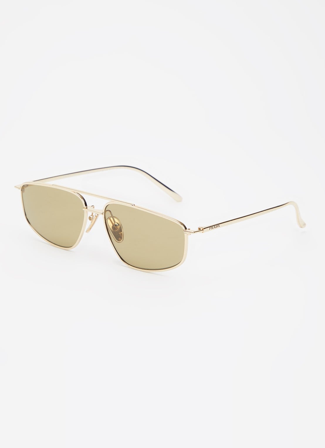 Prada Piloten zonnebril PR C51S - voorkant goud