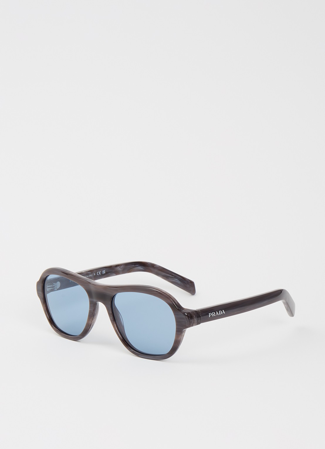 Prada Piloten zonnebril PRD14S  - voorkant 4 donkerbruin