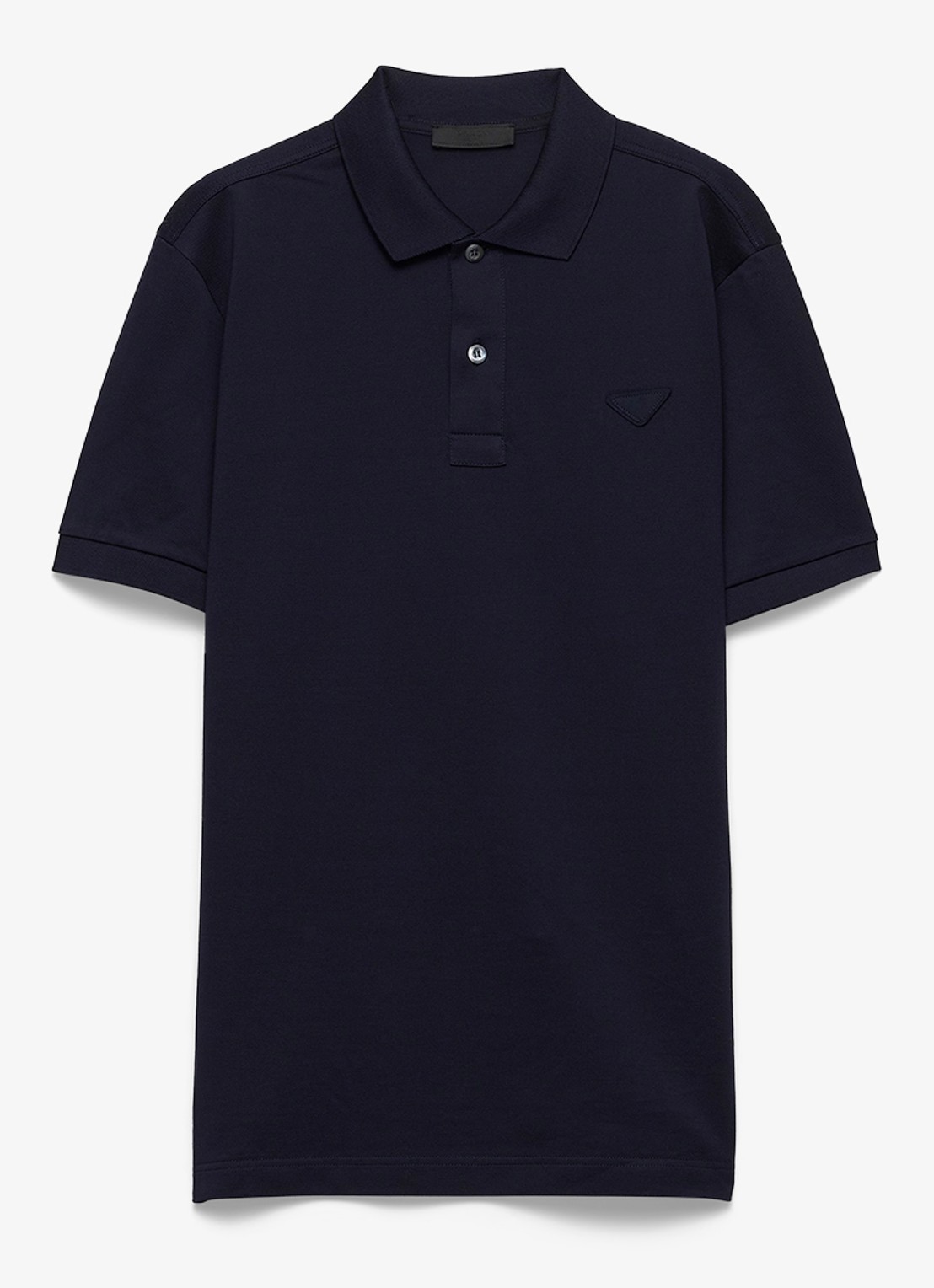 Prada Polo van piqué katoen  - voorkant 3 donkerblauw