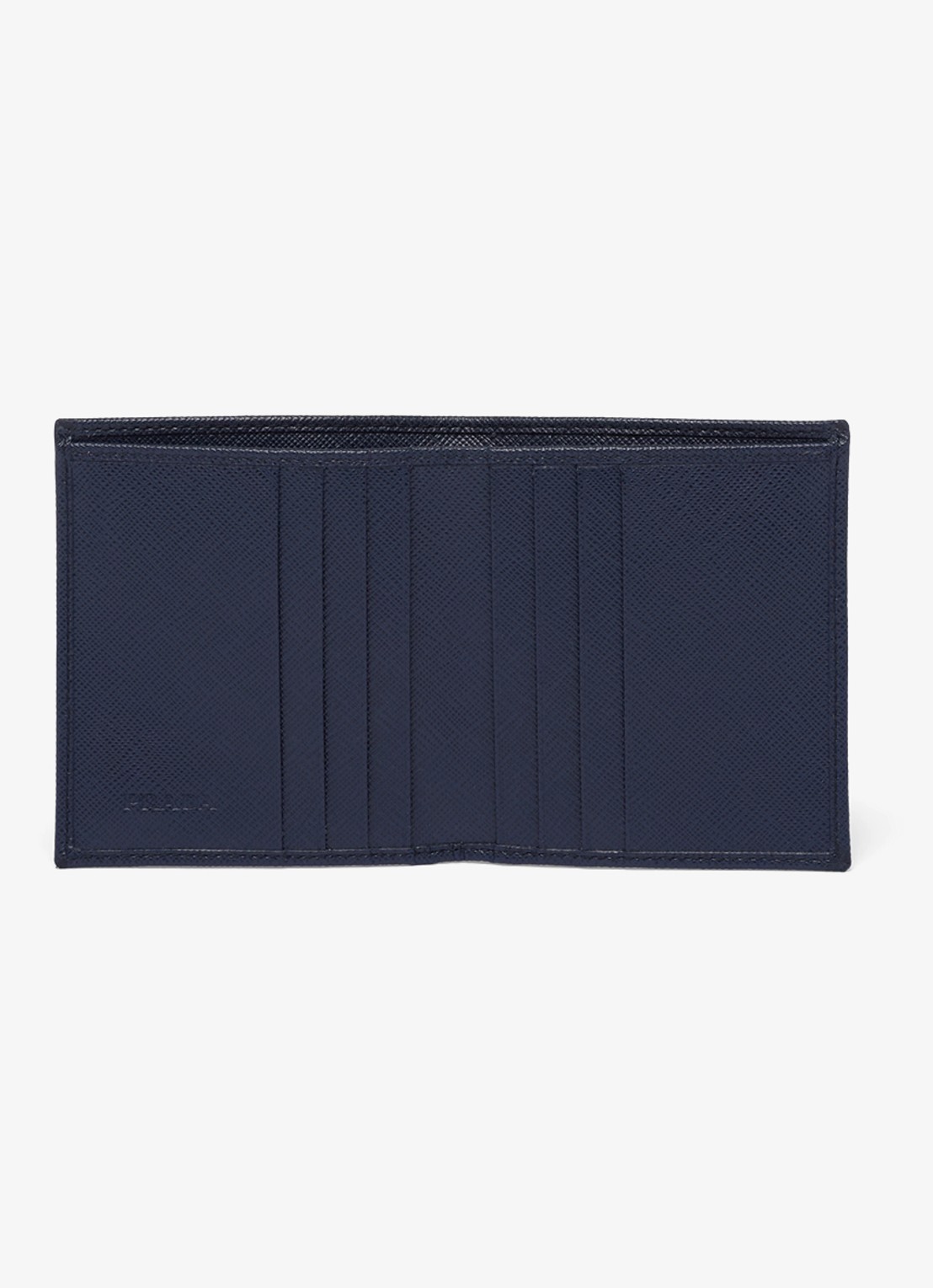 Prada Portemonnee van kalfsleer - voorkant 6 donkerblauw