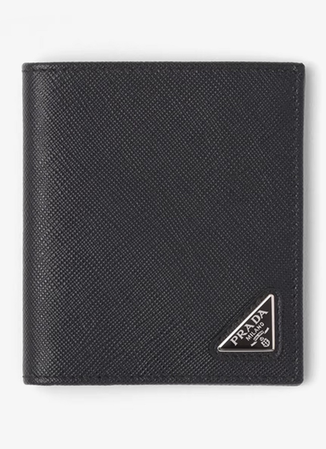 Prada Portemonnee van kalfsleer - voorkant 4 zwart