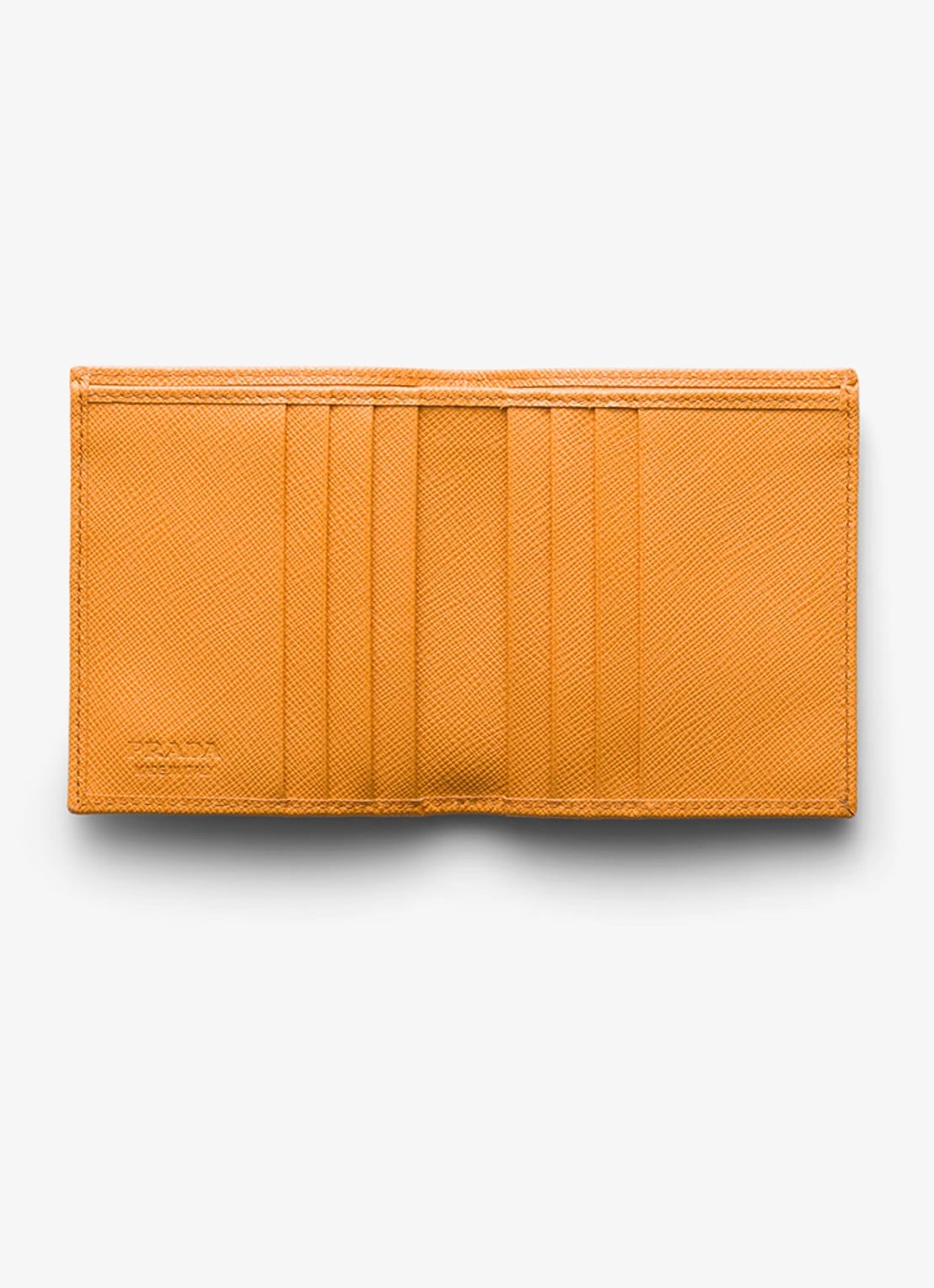 Prada Portemonnee van kalfsleer - voorkant 2 oranje