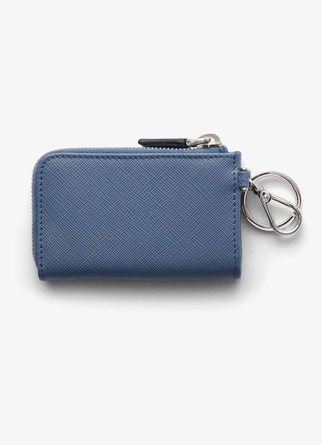 Prada Portemonnee van kalfsleer - achterkant blauw