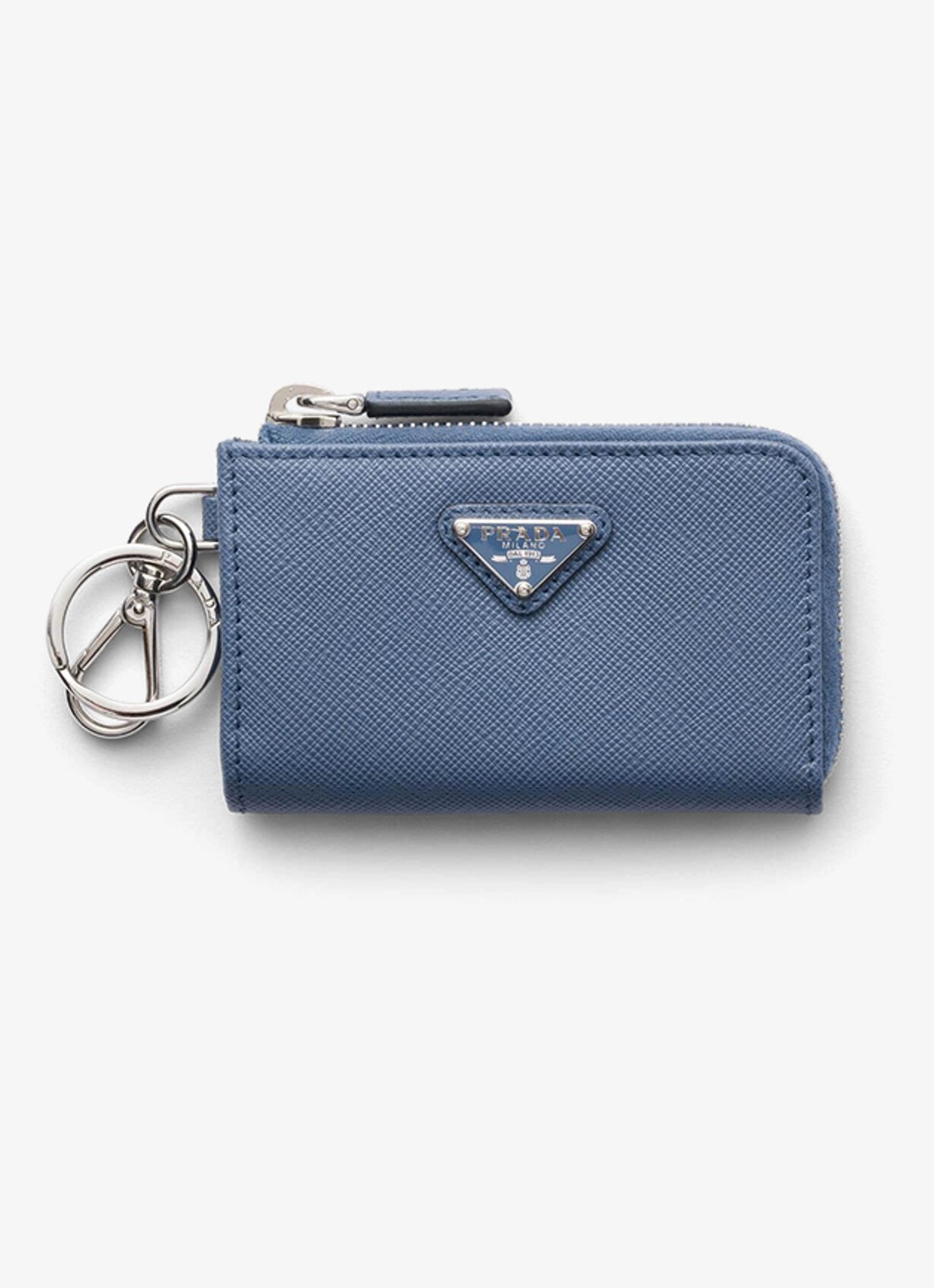Prada Portemonnee van kalfsleer - voorkant 2 blauw