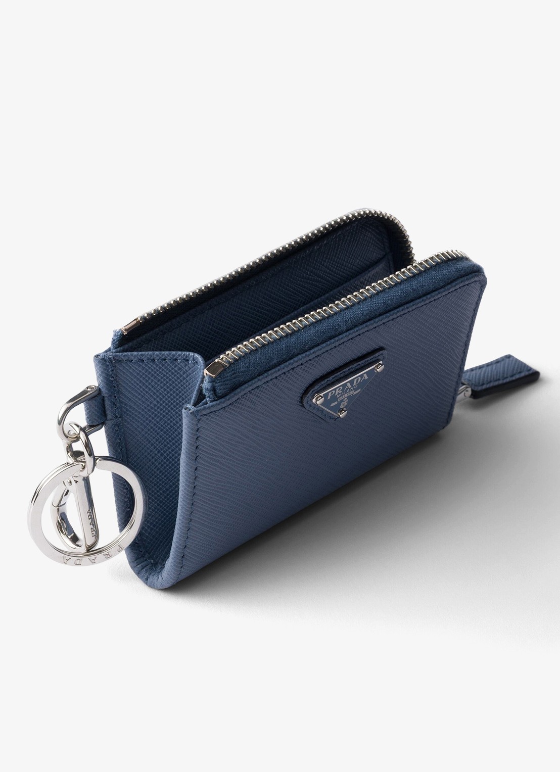 Prada Portemonnee van kalfsleer - voorkant 3 blauw