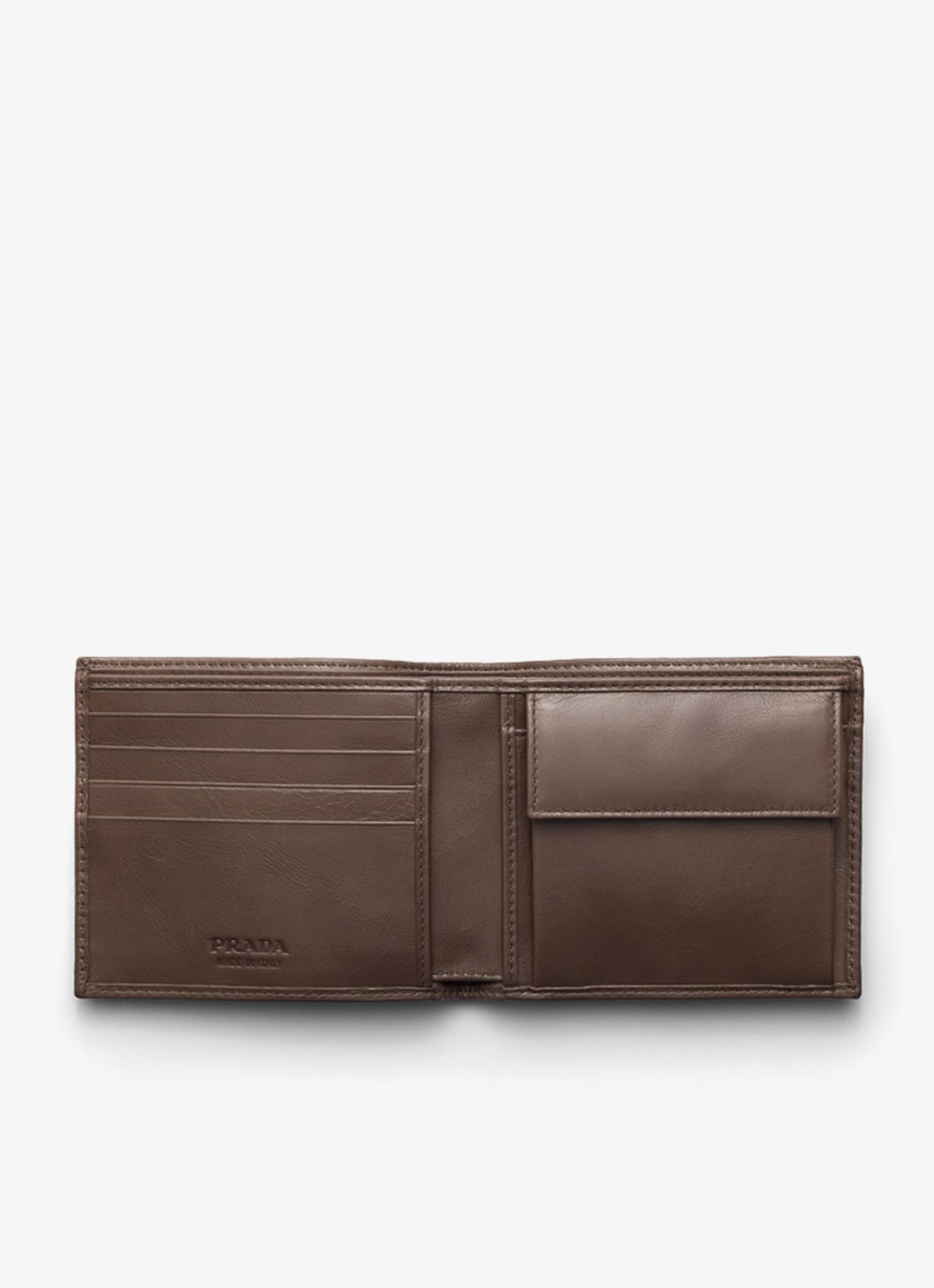 Prada Portemonnee van kalfsleer - voorkant 3 taupe