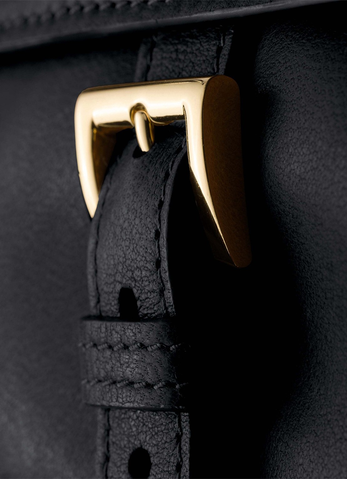 Prada Portemonnee van lamsleer met afneembare schouderriem - detail 5 zwart