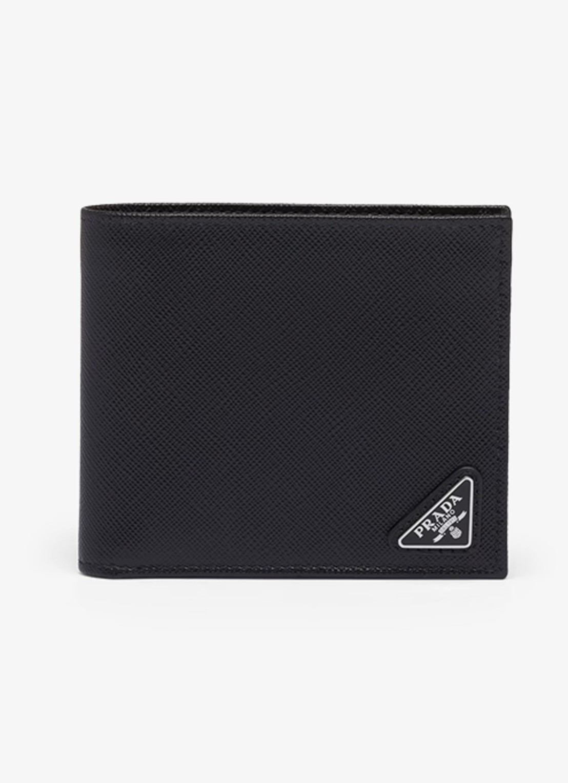 Prada Portemonnee van leer - voorkant 5 zwart