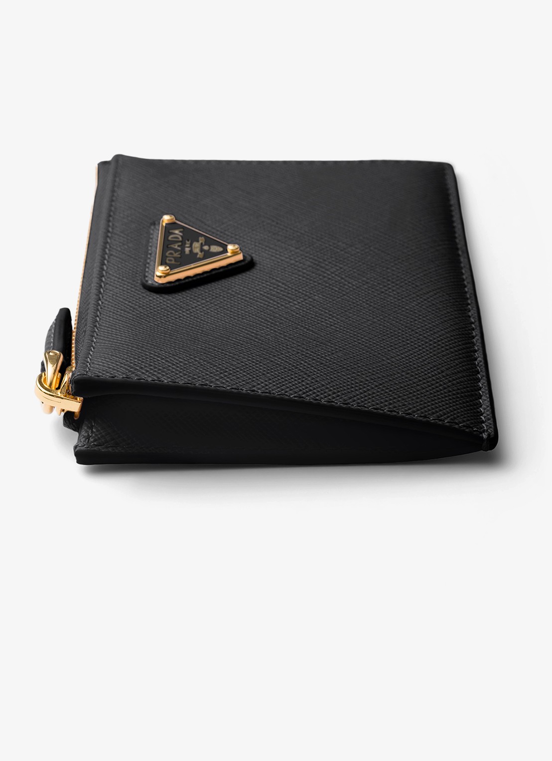 Prada Portemonnee van leer - detail 3 zwart