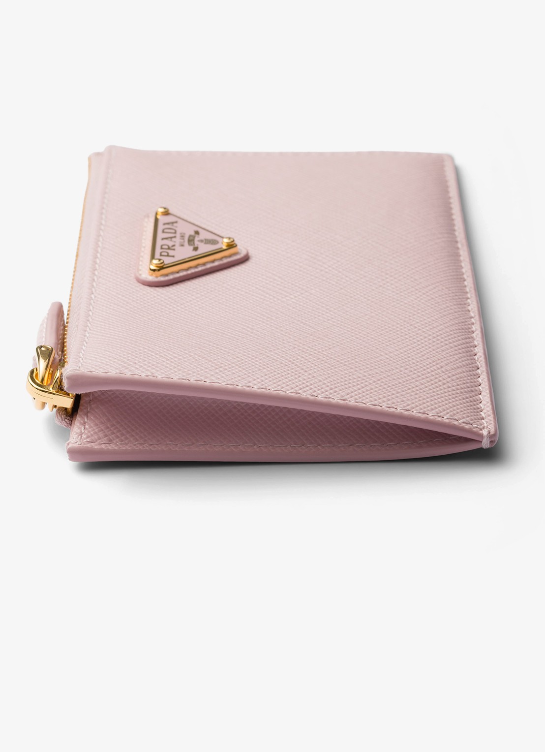 Prada Portemonnee van leer - detail 3 oudroze