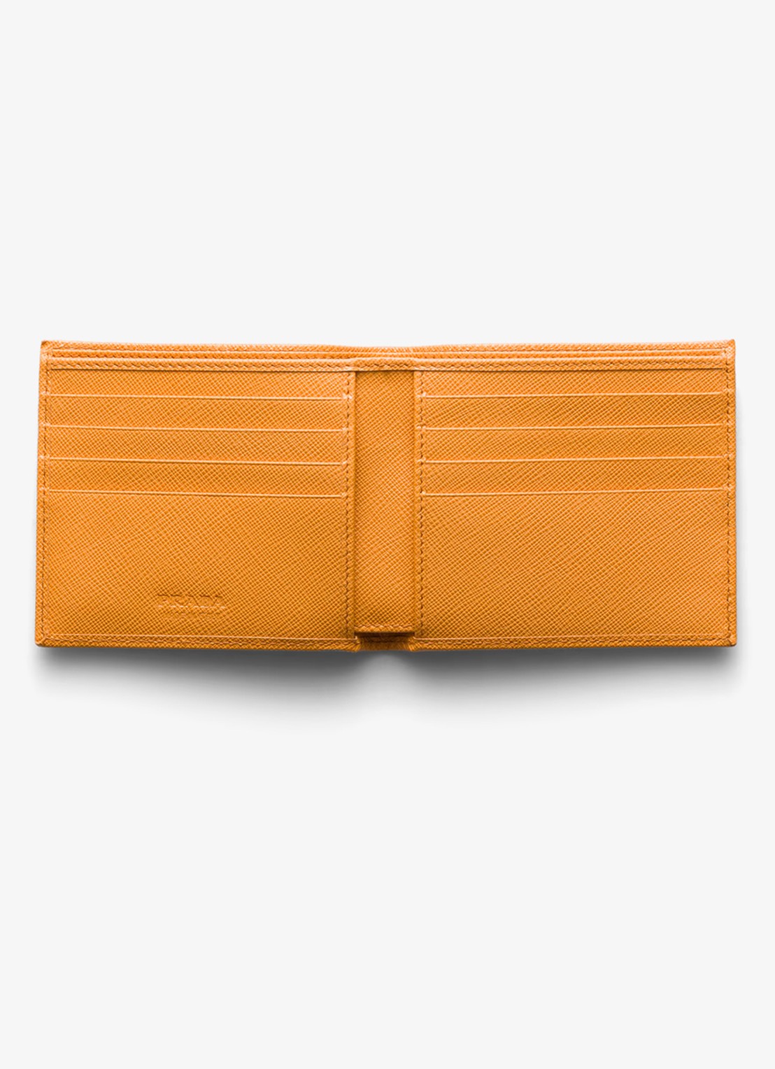 Prada Portemonnee van leer - voorkant 4 oranje