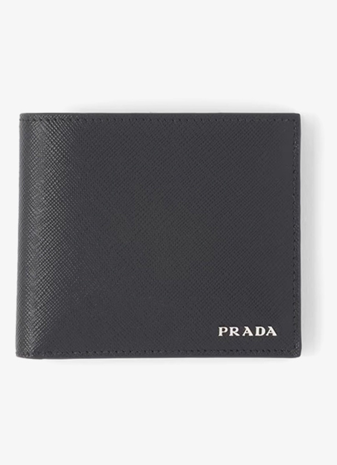 Prada Portemonnee van leer - voorkant 4 zwart