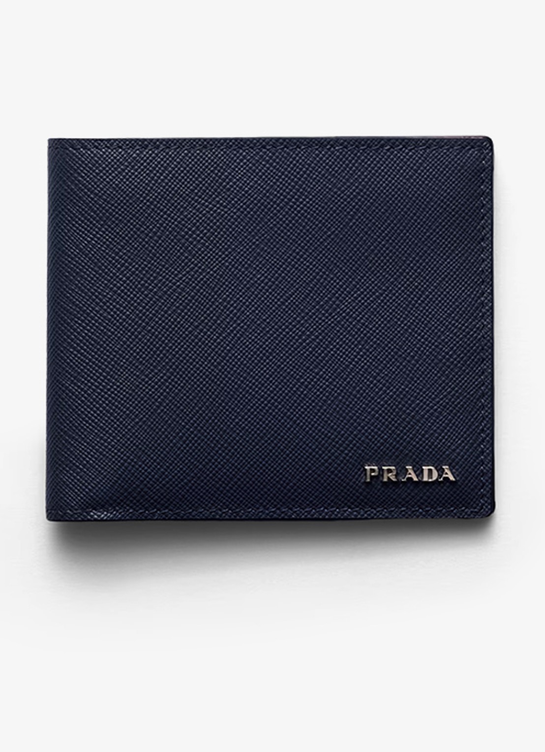 Prada Portemonnee van leer - voorkant donkerblauw