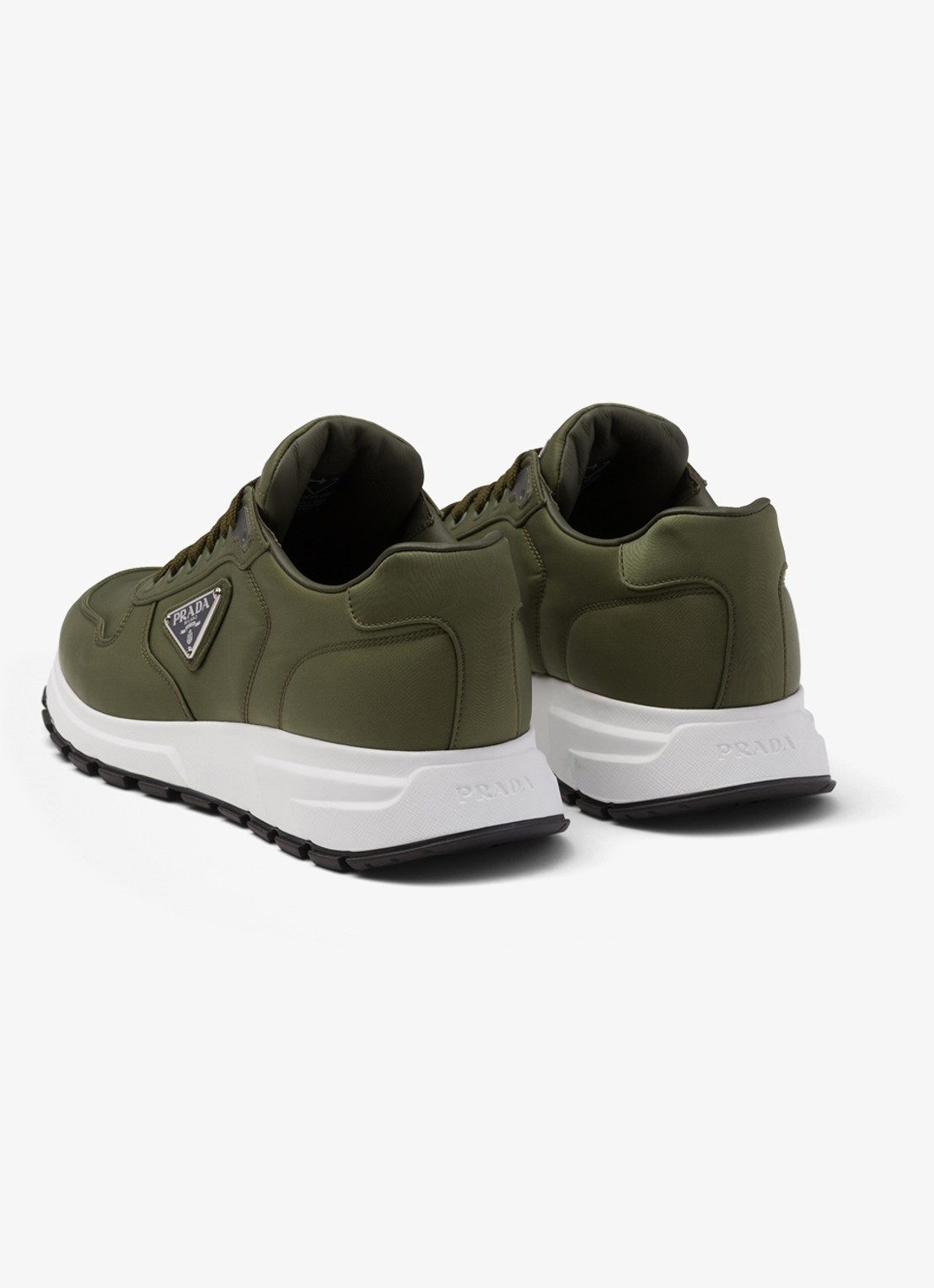 Prada Prax 01 Re-Nylon sneaker met logo - achterkant 5 groen