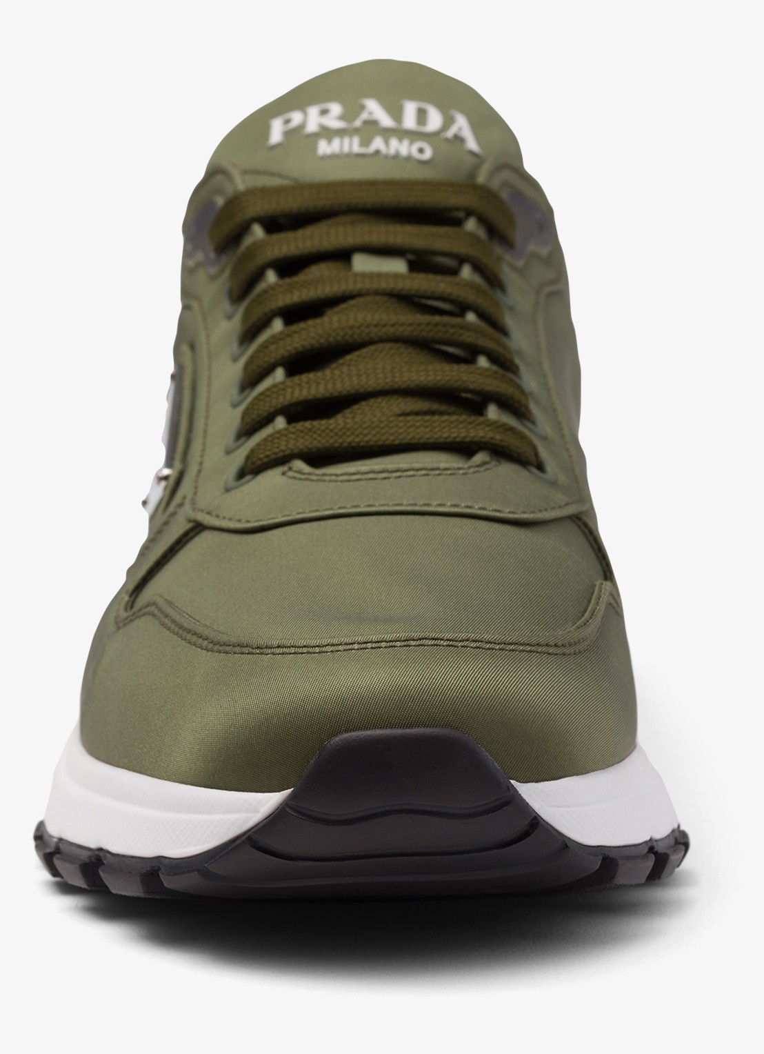 Prada Prax 01 Re-Nylon sneaker met logo - detail 2 groen