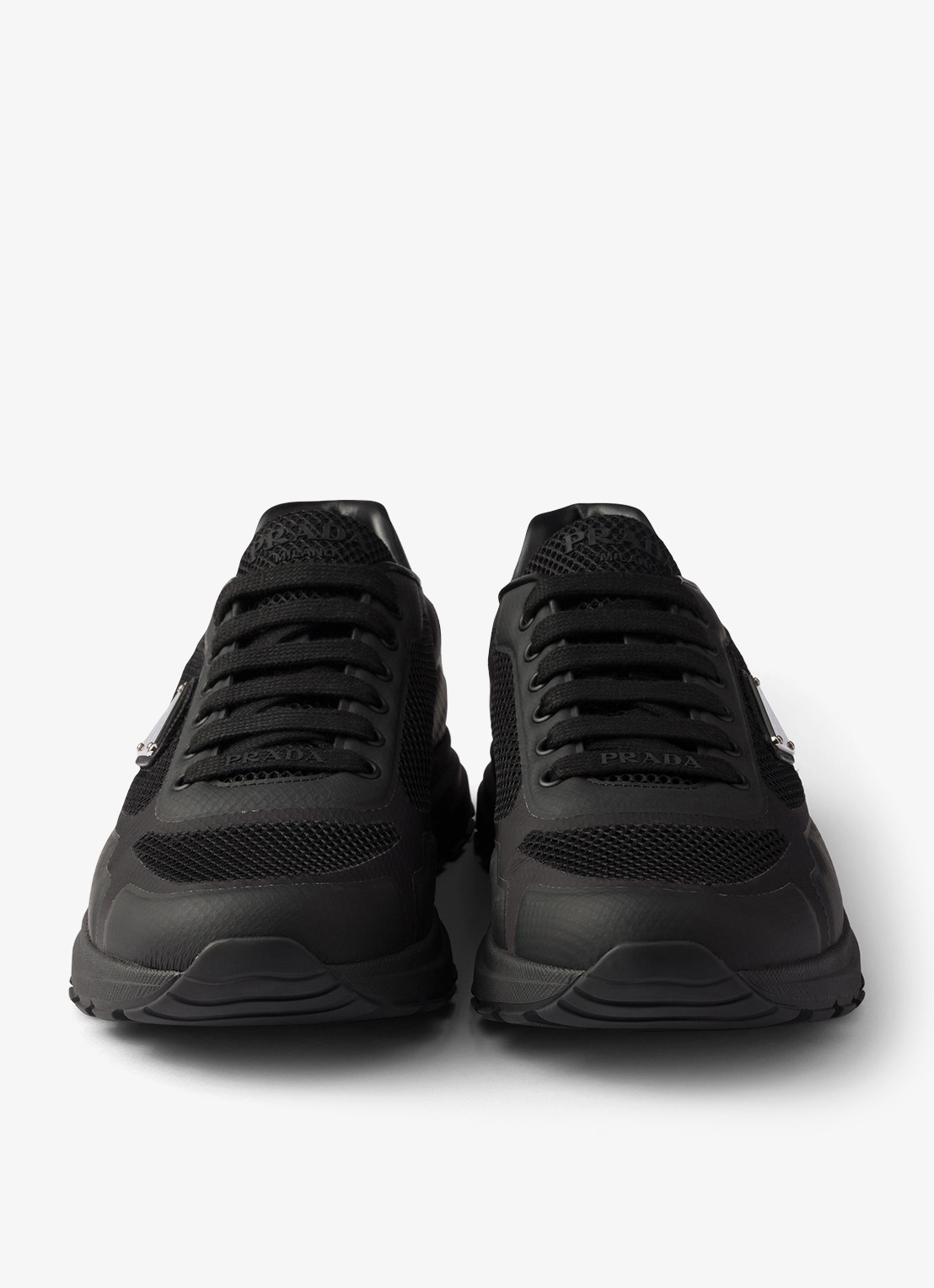 Prada Prax 2.0 sneaker met logo - detail 5 zwart