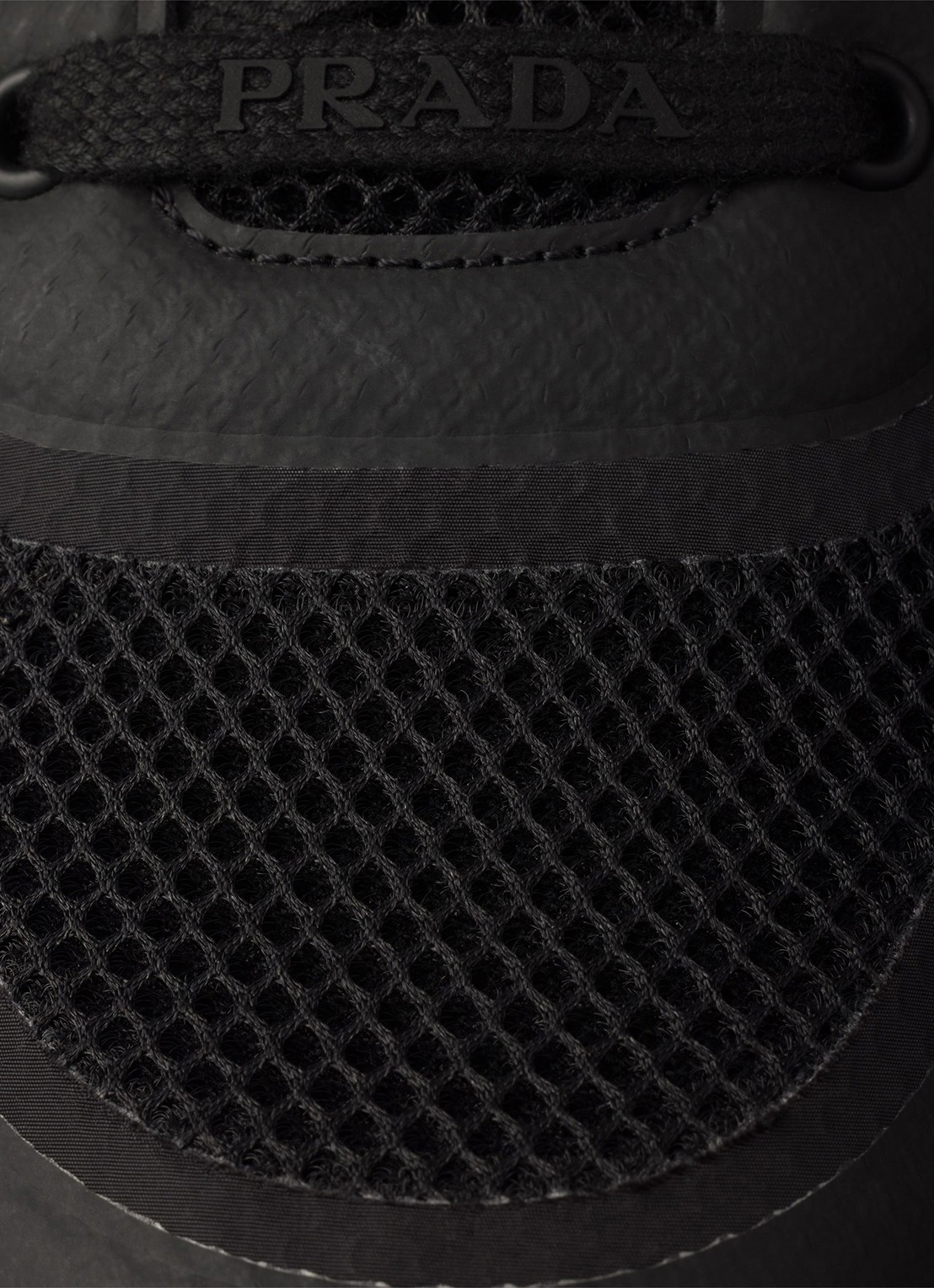 Prada Prax 2.0 sneaker met logo - detail 6 zwart