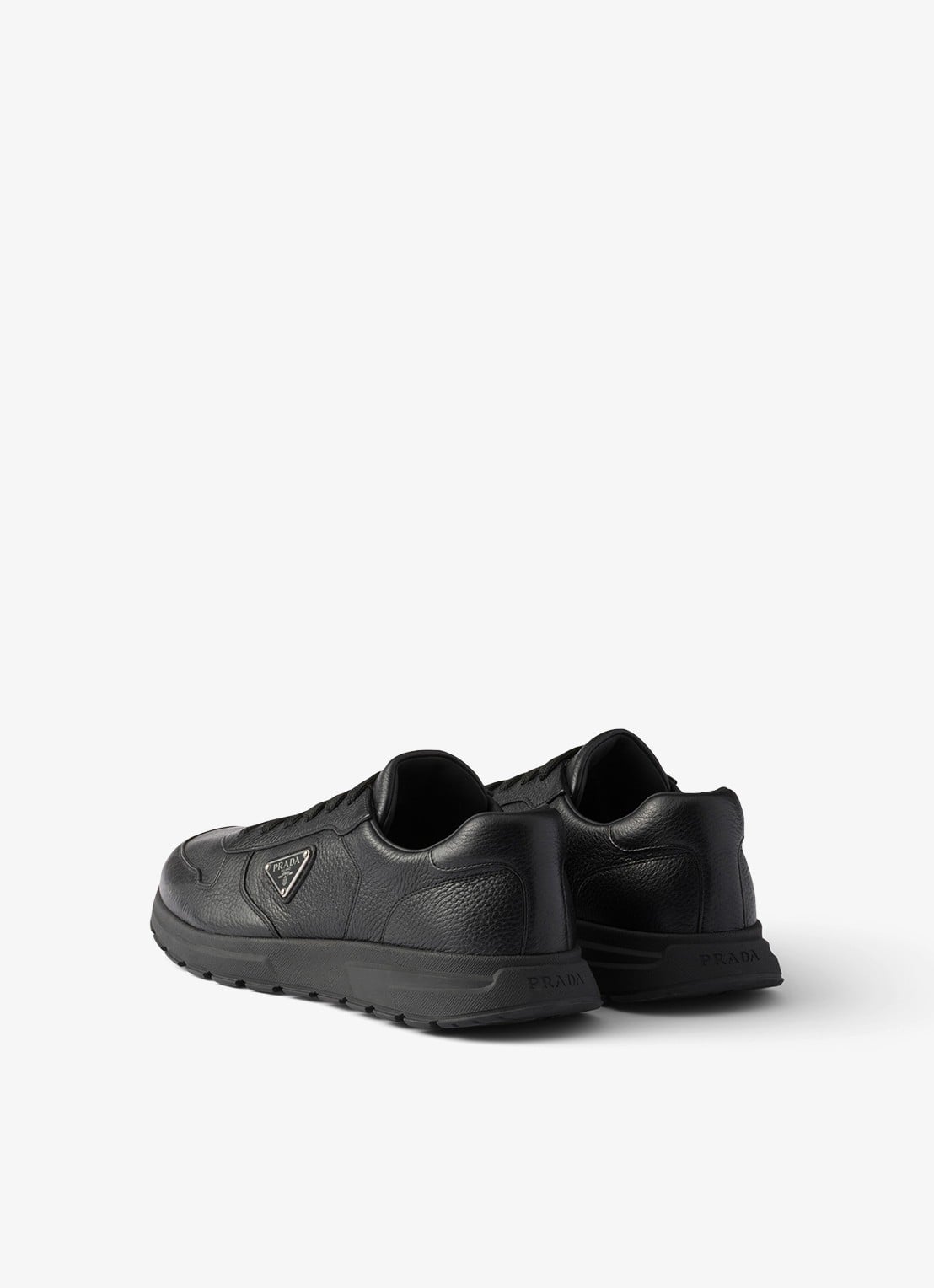 Prada Prax 2.0 sneaker van leer - achterkant zwart
