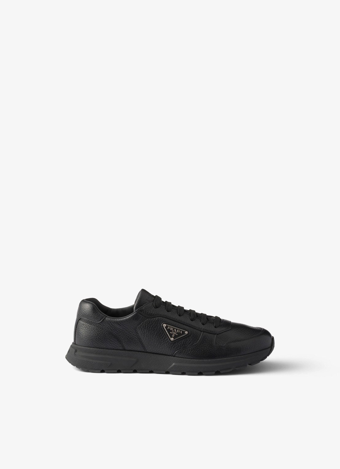 Prada Prax 2.0 sneaker van leer - voorkant 5 zwart