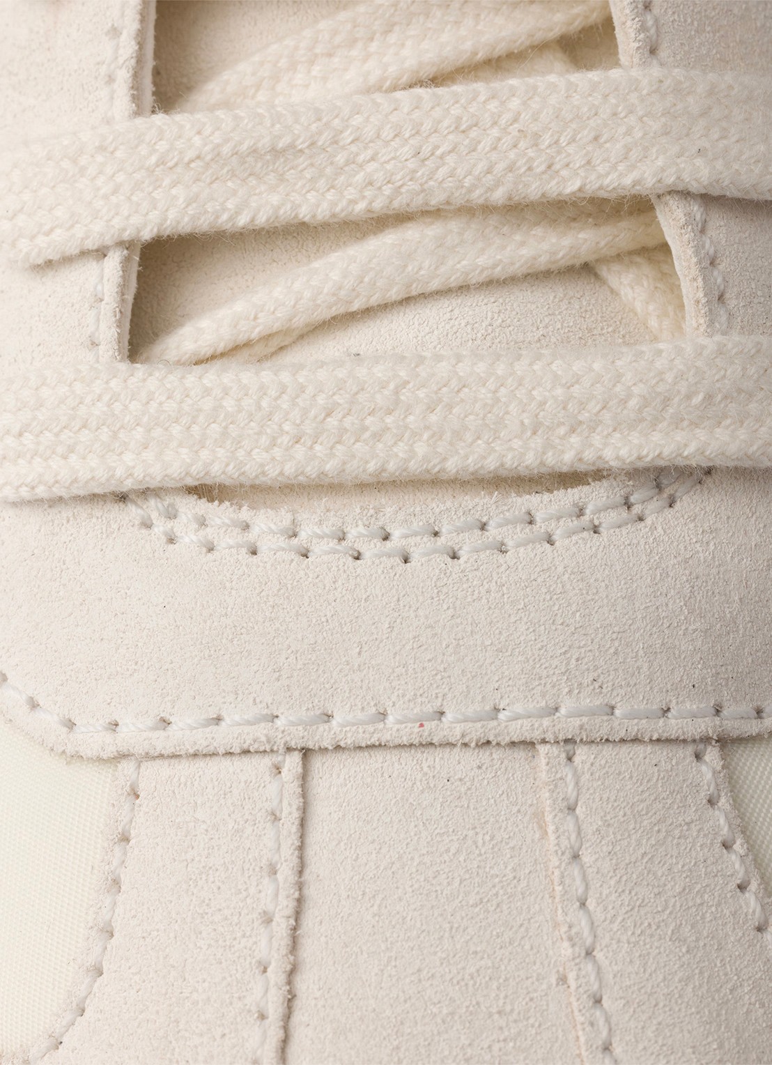 Prada Prax Re-Nylon sneaker met suède details - detail 6 gebroken wit