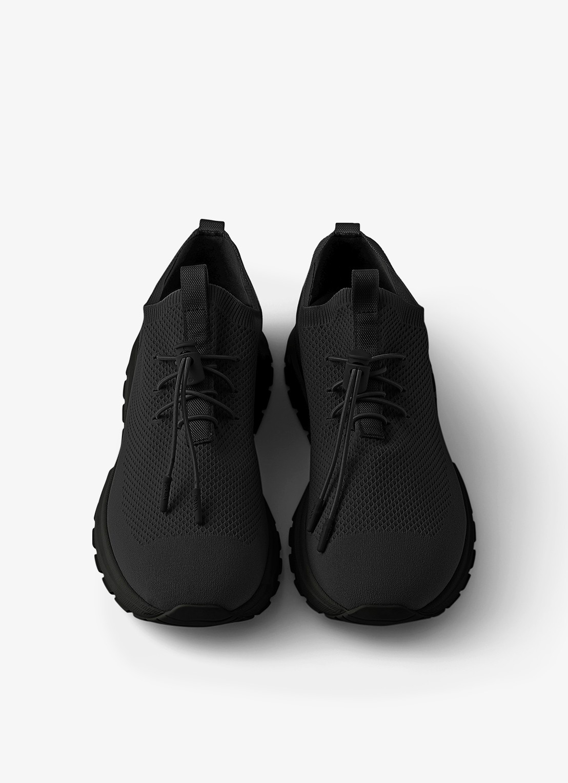 Prada Prax sneaker met gebreid bovenwerk - detail 4 zwart