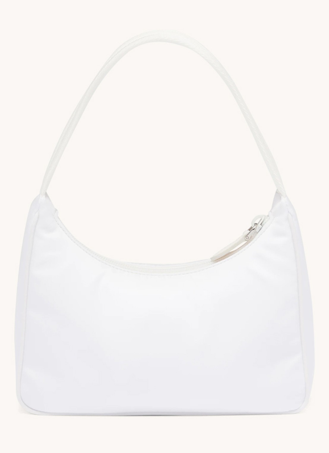 Prada Re-Edition 2000 Re-Nylon Mini schoudertas met logo - detail 2 wit