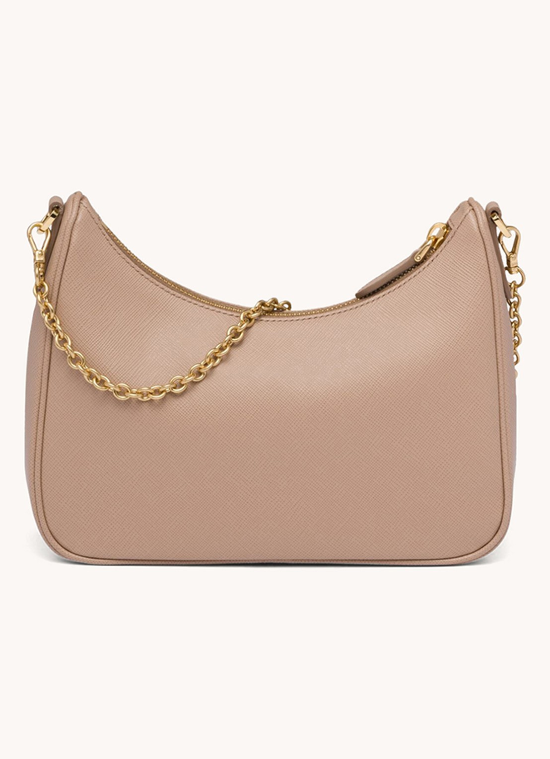 Prada Re-Edition 2005 crossbodytas van kalfsleer - detail 3 donkerbeige