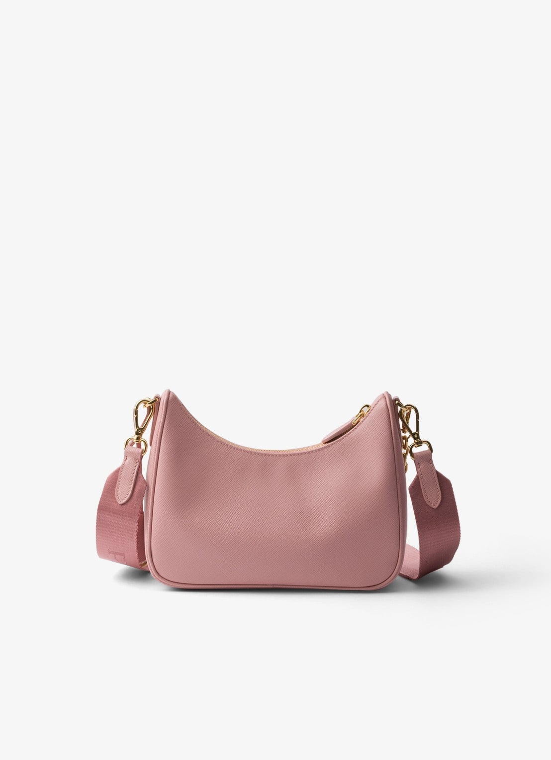 Prada Re-Edition 2005 crossbodytas van kalfsleer - achterkant 5 lichtroze