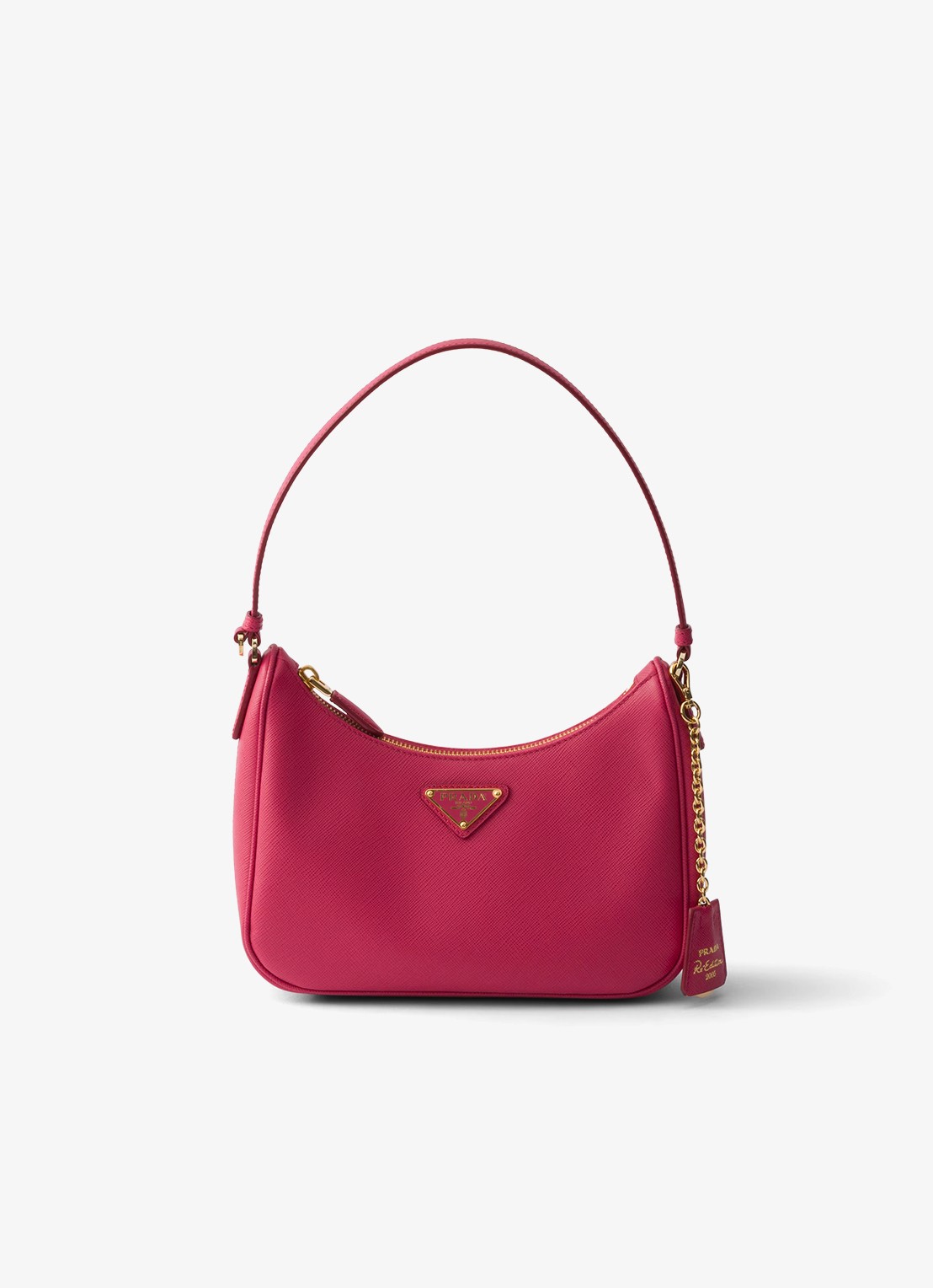 Prada Re-Edition 2005 Mini schoudertas van kalfsleer - voorkant 5 roze