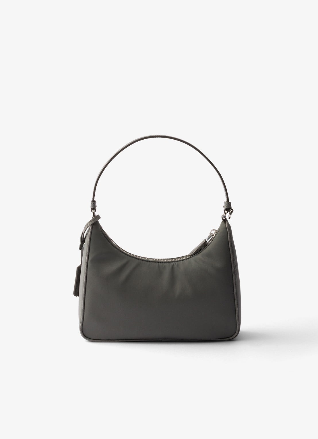 Prada Re-Edition 2005 Re-Nylon Mini schoudertas met leren details - achterkant 5 middengrijs