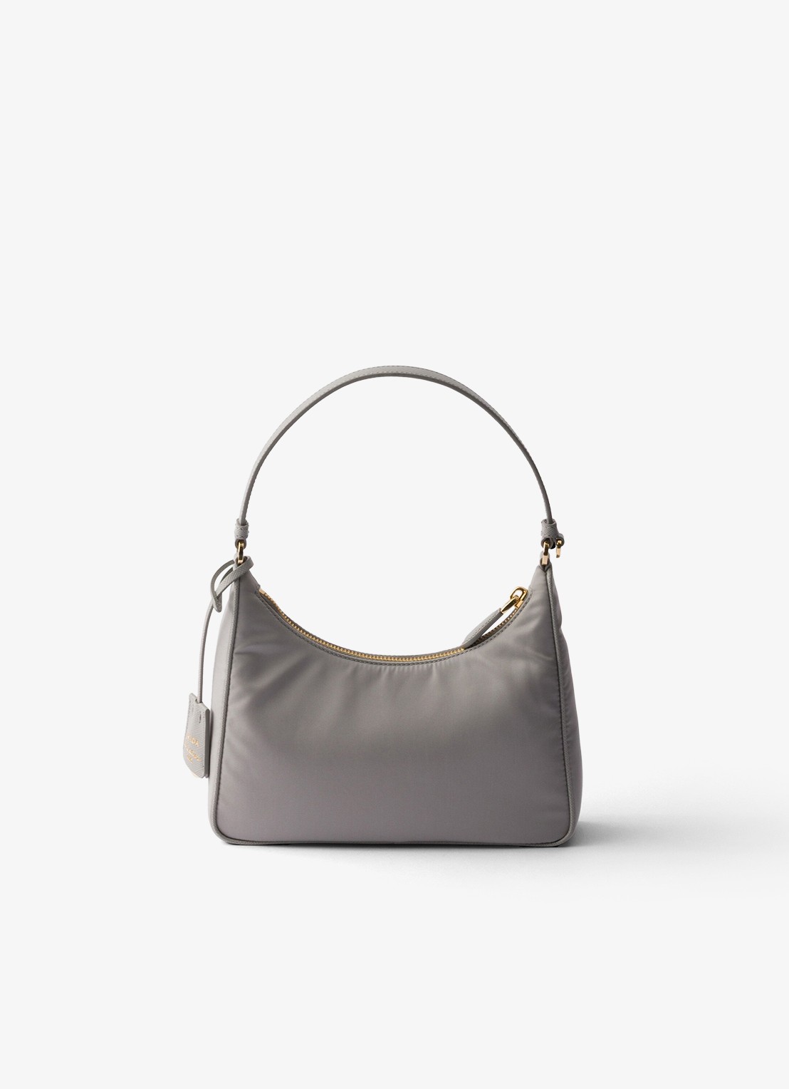 Prada Re-Edition 2005 Re-Nylon Mini schoudertas met leren details - achterkant grijs