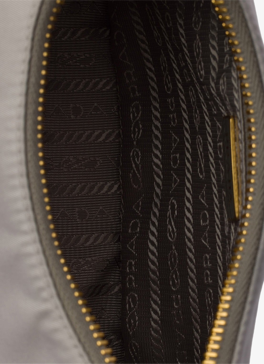 Prada Re-Edition 2005 Re-Nylon Mini schoudertas met leren details - detail 3 grijs
