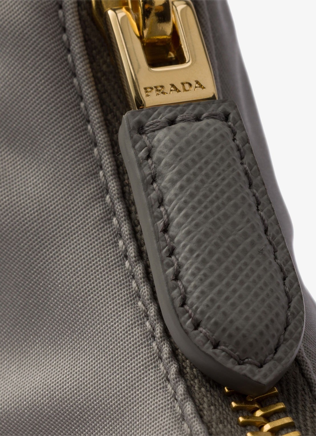 Prada Re-Edition 2005 Re-Nylon Mini schoudertas met leren details - detail 4 grijs