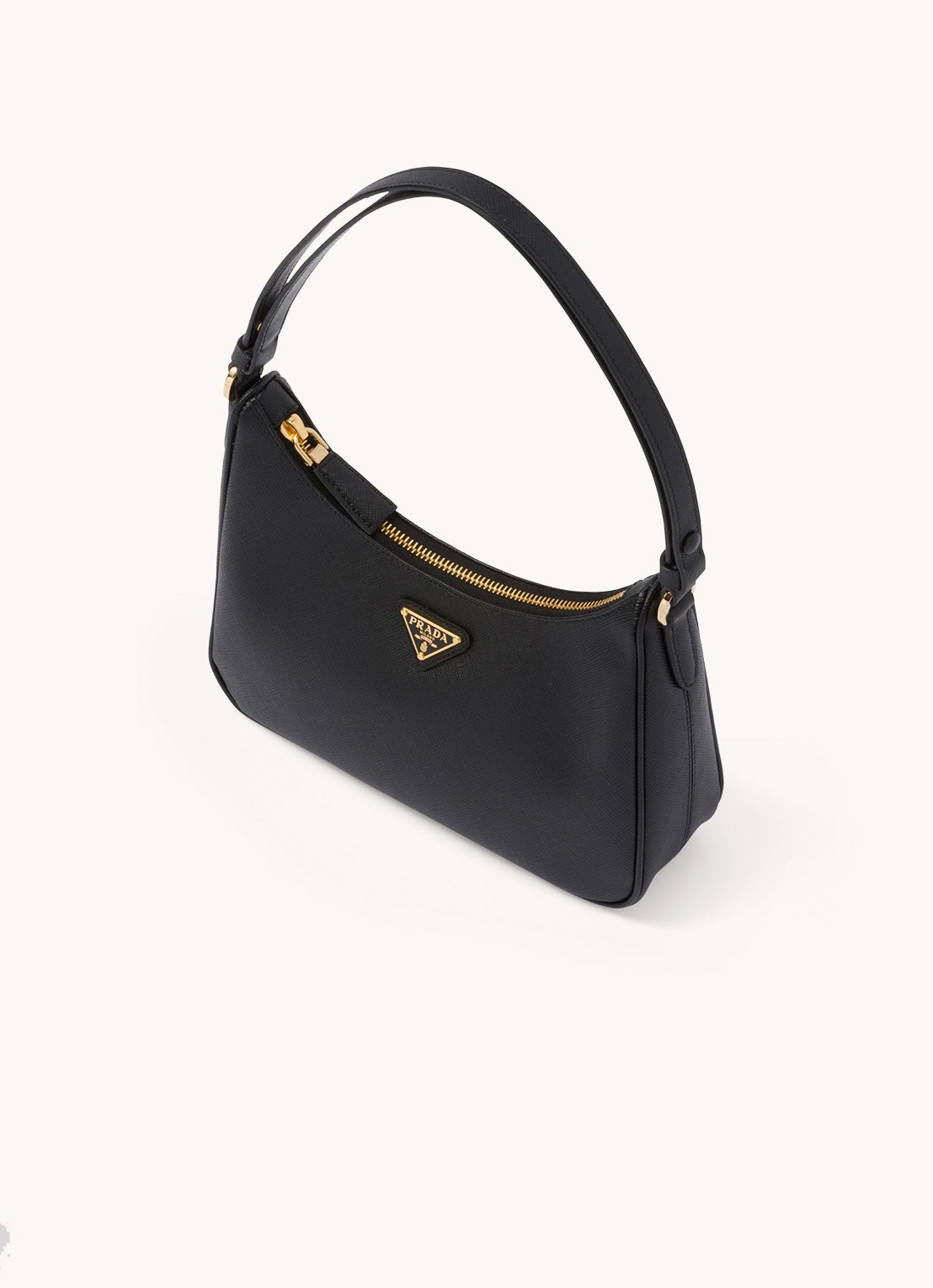 Prada Re-Edition Mini schoudertas van kalfsleer - achterkant zwart