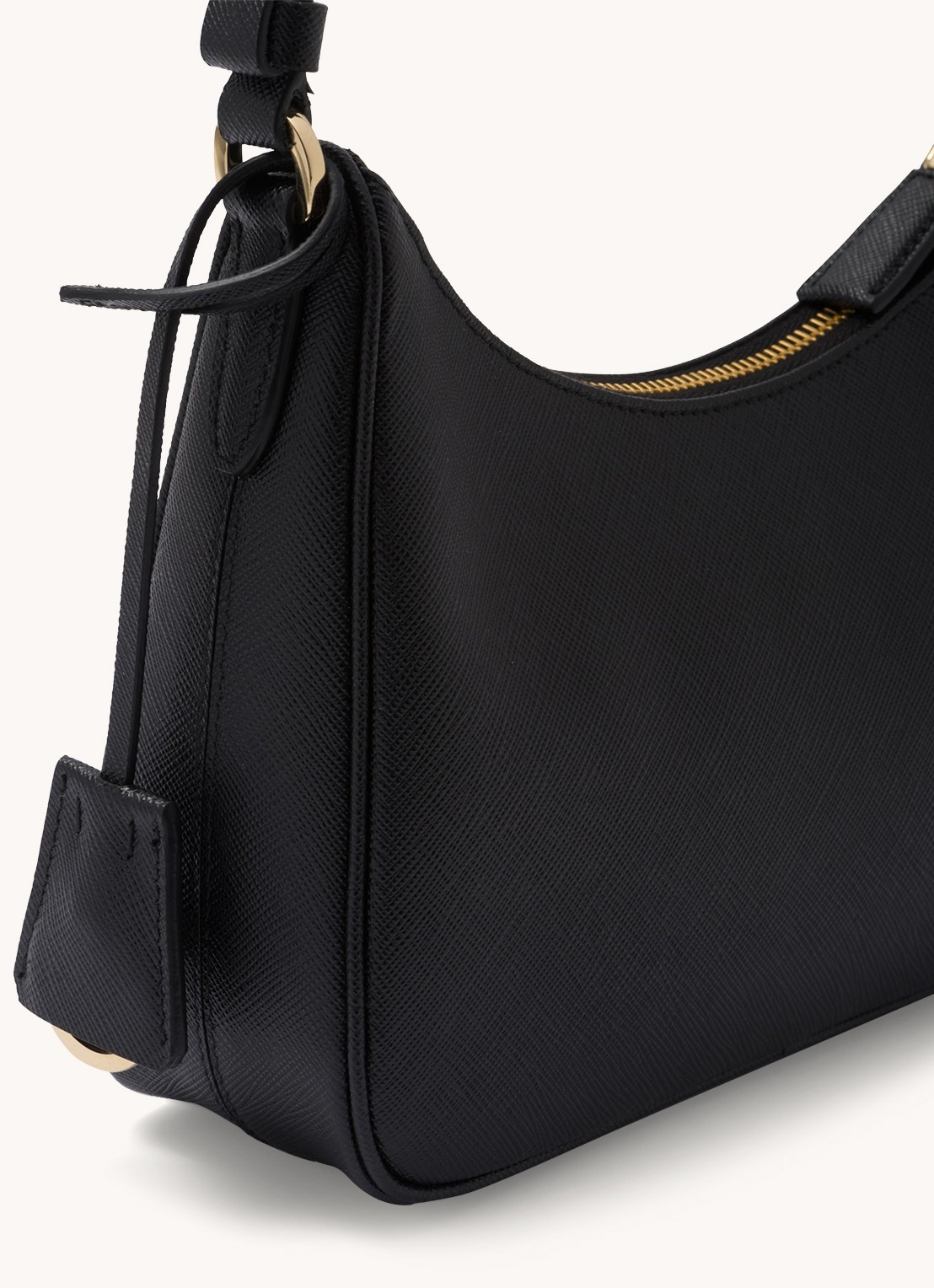 Prada Re-Edition Mini schoudertas van kalfsleer - detail 8 zwart