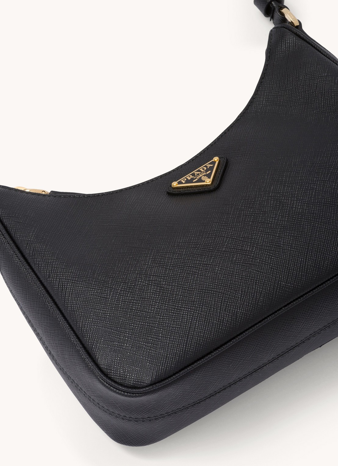 Prada Re-Edition Mini schoudertas van kalfsleer - detail 9 zwart