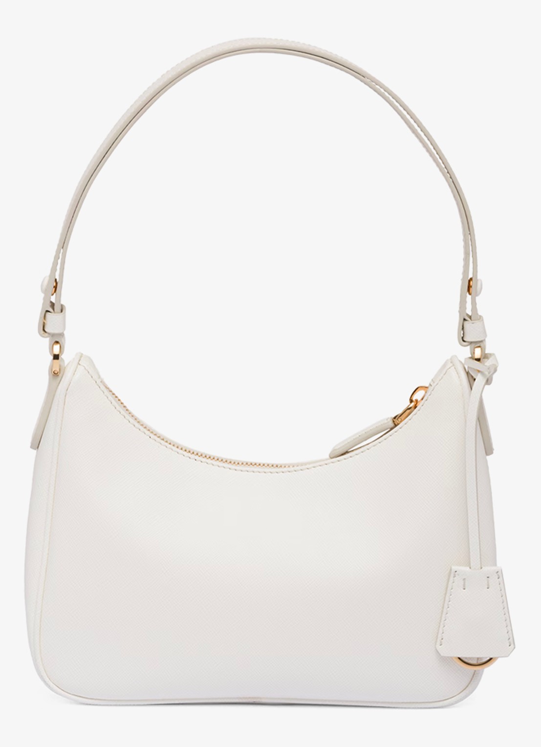 Prada Re-Edition Mini schoudertas van kalfsleer - achterkant wit